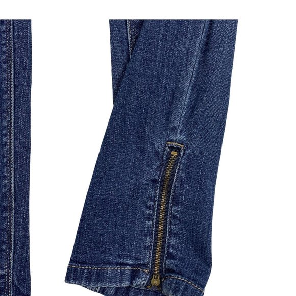 White House Black Market 0 Jeans Skinny Leg Dark - Picture 3 of 5